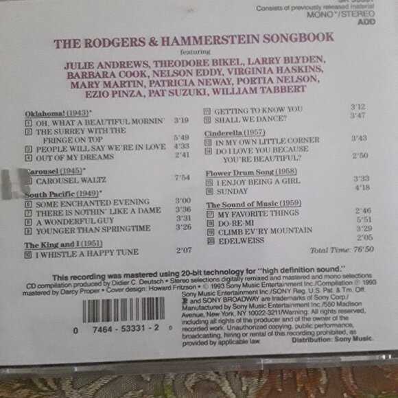 Lot of Three CDs - The Three Tenors, John Williams, Rodgers and Hammerstein - Picture 5 of 5